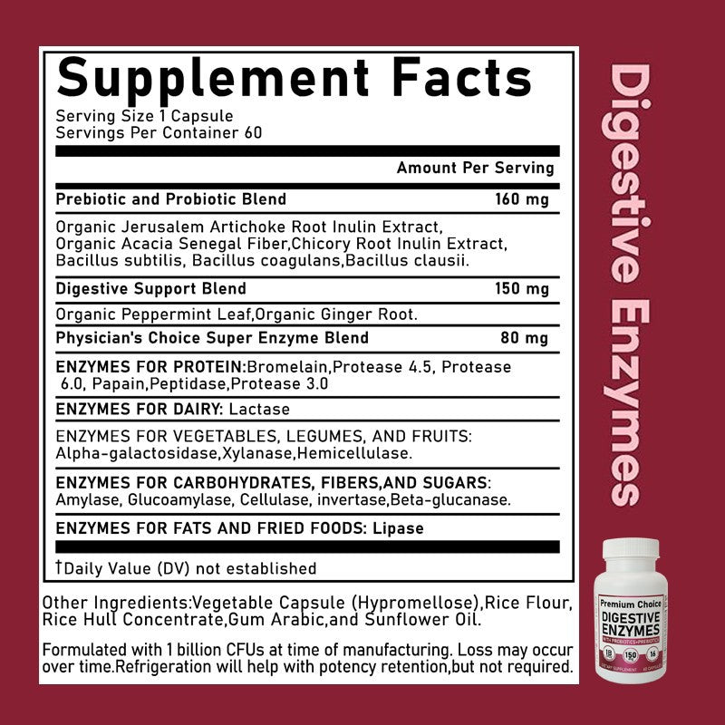 Digestive Enzyme Probiotic Capsules